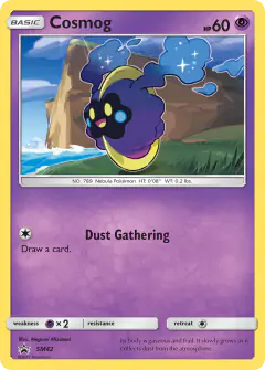 Cosmog SM42 Promo card from Sun & Moon Black Star Promos