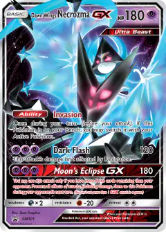 Dawn Wings Necrozma-GX SM101 Promo card from Sun & Moon Black Star Promos