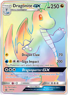 Dragonite-GX SM156 Promo card from Sun & Moon Black Star Promos