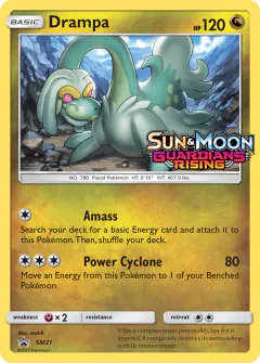 Drampa SM21 Promo card from Sun & Moon Black Star Promos