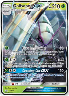 Golisopod-GX SM62 Promo card from Sun & Moon Black Star Promos