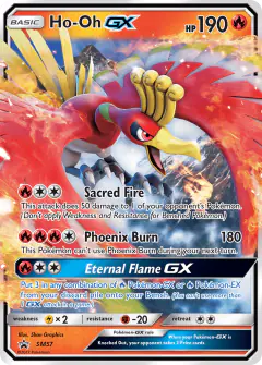 Ho-Oh-GX SM57 Promo card from Sun & Moon Black Star Promos