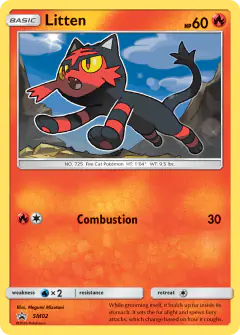 Litten SM02 Promo card from Sun & Moon Black Star Promos