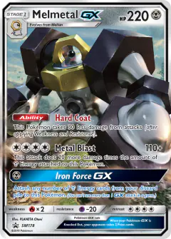 Melmetal-GX SM178 Promo card from Sun & Moon Black Star Promos