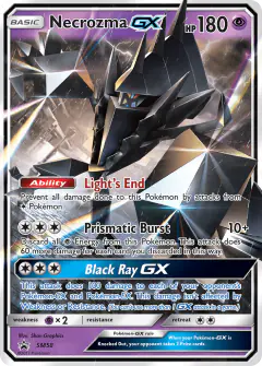 Necrozma-GX SM58 Promo card from Sun & Moon Black Star Promos