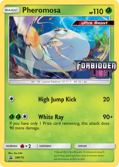 Pheromosa SM115 Promo card from Sun & Moon Black Star Promos