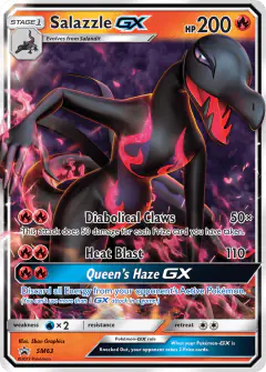 Salazzle-GX SM63 Promo card from Sun & Moon Black Star Promos