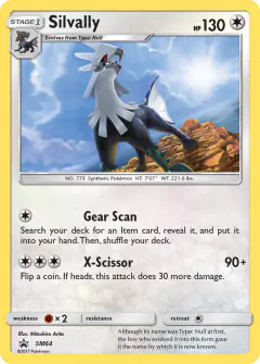 Silvally SM64 Promo card from Sun & Moon Black Star Promos