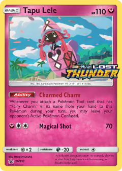 Tapu Lele SM152 Promo card from Sun & Moon Black Star Promos