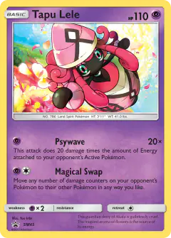 Tapu Lele SM45 Promo card from Sun & Moon Black Star Promos
