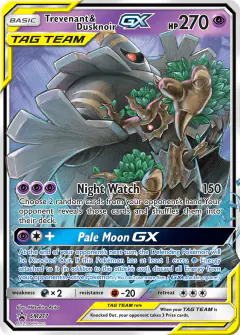 Trevenant & Dusknoir-GX SM217 Promo card from Sun & Moon Black Star Promos