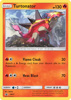 Turtonator SM27 Promo card from Sun & Moon Black Star Promos