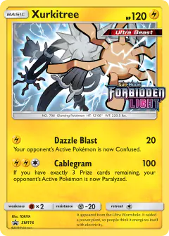 Xurkitree SM116 Promo card from Sun & Moon Black Star Promos