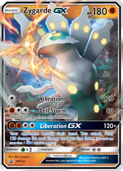 Zygarde-GX SM122 Promo card from Sun & Moon Black Star Promos