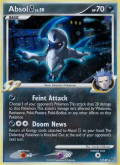 Absol G 1/147 Rare Holo card from Supreme Victors