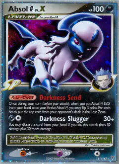 Absol G LV.X 141/147 Rare Holo LV.X card from Supreme Victors