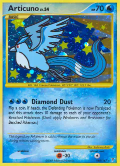 Articuno Lv.34 148/147 Rare Secret card from Supreme Victors