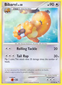 Bibarel 51/147 Uncommon card from Supreme Victors