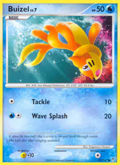 Buizel 92/147 Common card from Supreme Victors