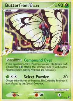 Butterfree FB 17/147 Rare card from Supreme Victors