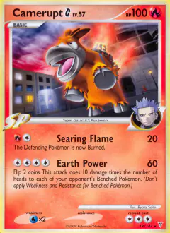 Camerupt G 19/147 Rare card from Supreme Victors