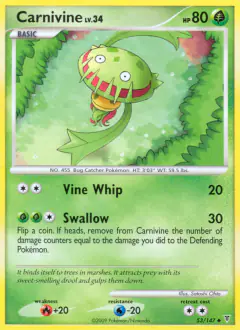 Carnivine 53/147 Uncommon card from Supreme Victors