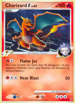 Charizard G 20/147 Rare card from Supreme Victors