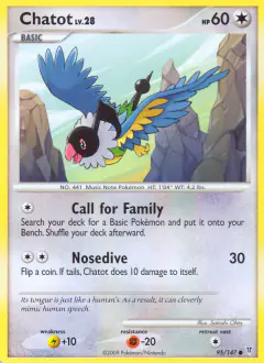 Chatot 95/147 Common card from Supreme Victors