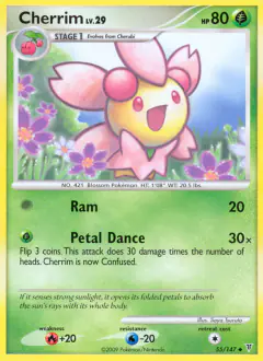 Cherrim LV.29 55/147 Uncommon card from Supreme Victors