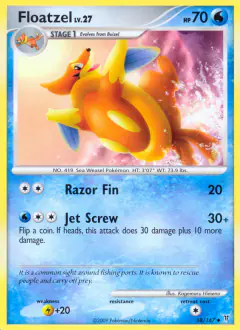 Floatzel 58/147 Uncommon card from Supreme Victors