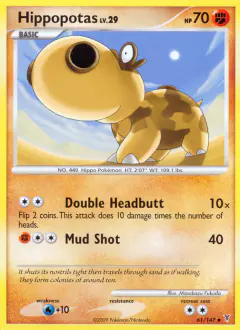 Hippopotas 61/147 Uncommon card from Supreme Victors
