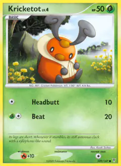 Kricketot 109/147 Common card from Supreme Victors