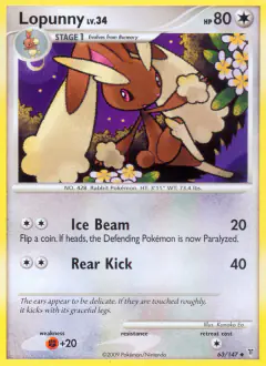 Lopunny 63/147 Uncommon card from Supreme Victors