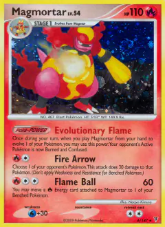 Magmortar 6/147 Rare Holo card from Supreme Victors