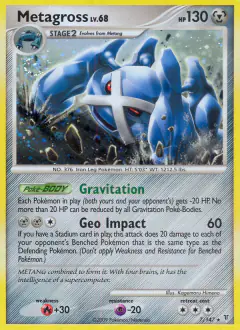 Metagross 7/147 Rare Holo card from Supreme Victors