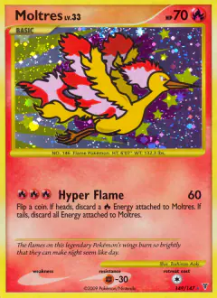 Moltres Lv. 33 149/147 Rare Secret card from Supreme Victors