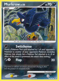 Murkrow 72/147 Uncommon card from Supreme Victors