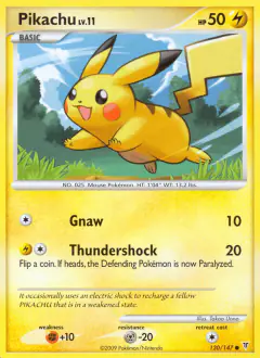 Pikachu 120/147 Common card from Supreme Victors