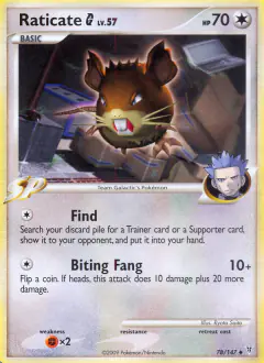 Raticate G 78/147 Uncommon card from Supreme Victors