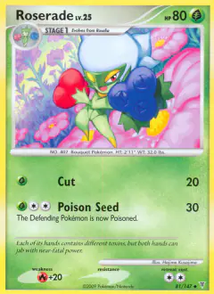 Roserade 81/147 Uncommon card from Supreme Victors
