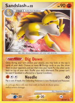Sandslash 42/147 Rare card from Supreme Victors