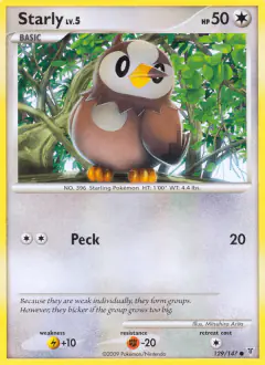 Starly 129/147 Common card from Supreme Victors