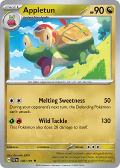 Appletun 140/191 Uncommon card from Surging Sparks