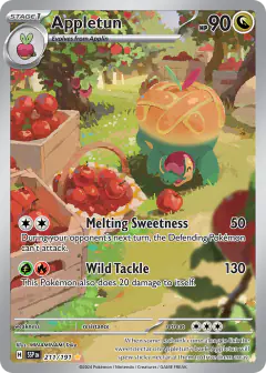Appletun 211/191 Illustration Rare card from Surging Sparks