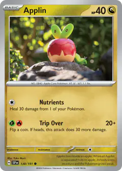 Applin 138/191 Common card from Surging Sparks