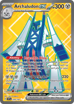 Archaludon ex 224/191 Ultra Rare card from Surging Sparks