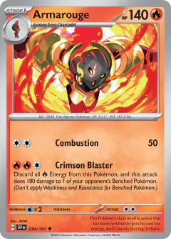 Armarouge 034/191 Uncommon card from Surging Sparks