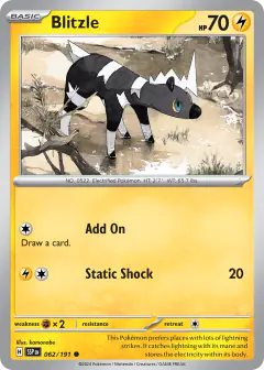 Blitzle 062/191 Common card from Surging Sparks