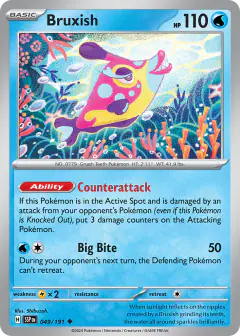 Bruxish 049/191 Uncommon card from Surging Sparks