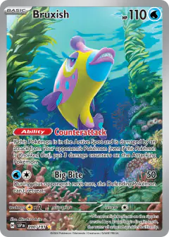 Bruxish 200/191 Illustration Rare card from Surging Sparks
